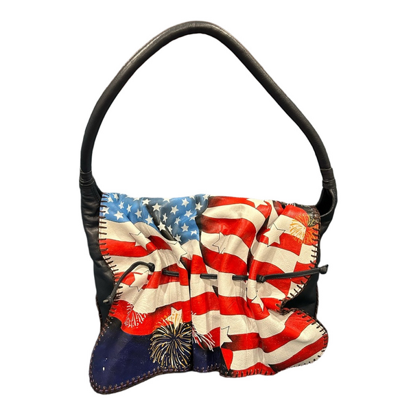 Sharif American Flag Shoulder Bag - Picture 1 of 14